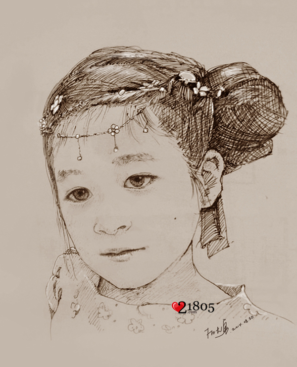 钢笔画